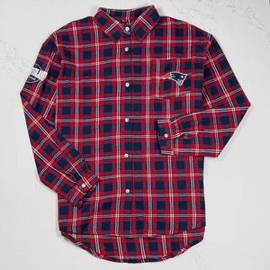 New England Patriots / NFL / KLEW Flannel Shirt - Womens Medium - #48556-D7